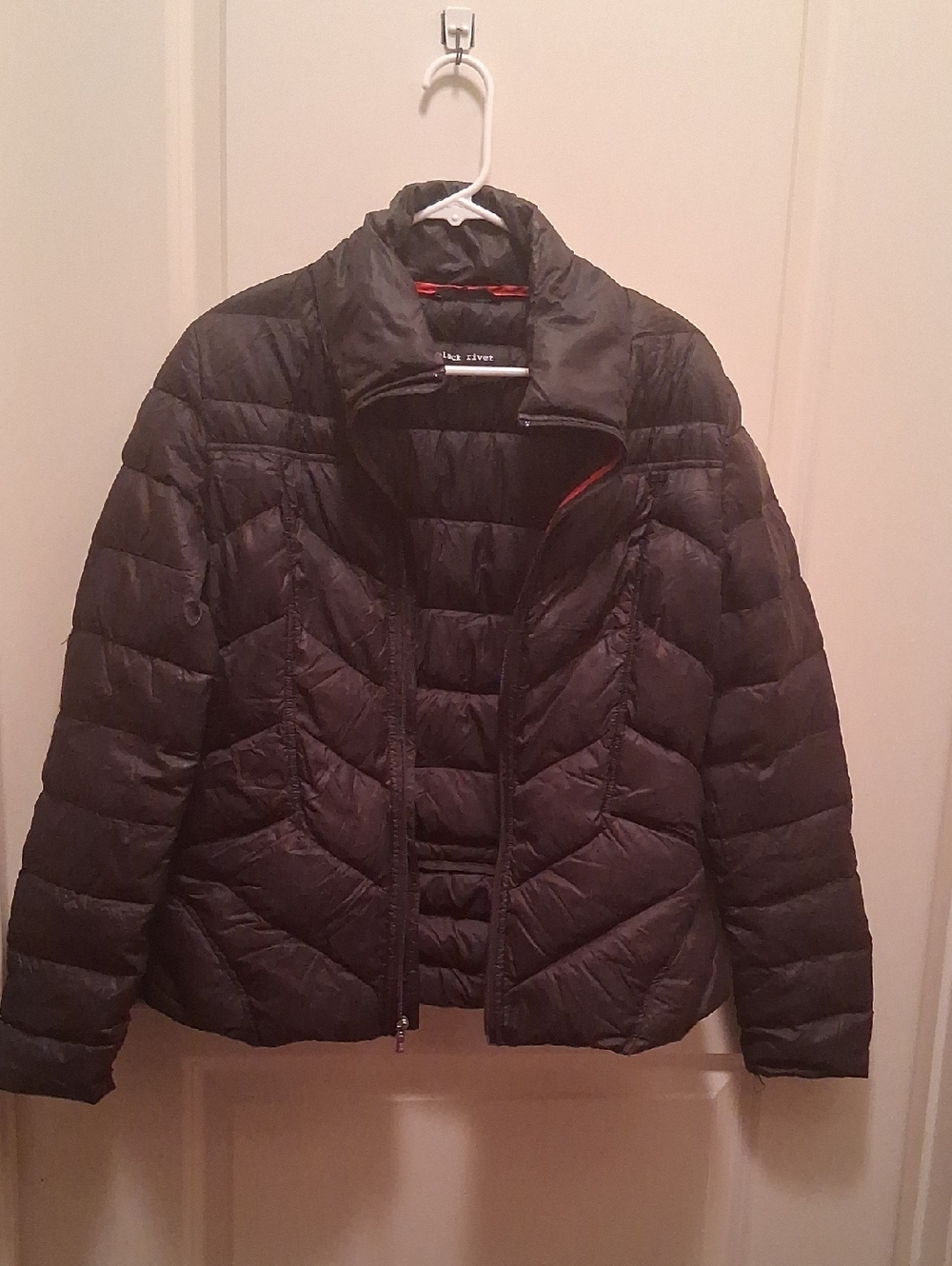 Black Rivet Women's Black Quilted Puffer Jacket